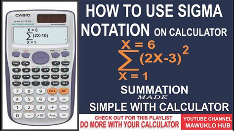 Sigma (Sum) Calculator .